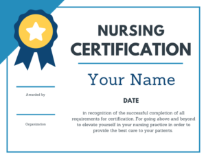 nursing certification